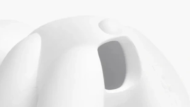 Detail: treat port: the DoggyStyle chew toy